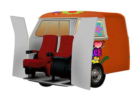 T1 op ware grootte, T1 real size, T1 polyesterbus, polyesterbus, polyester foodtruck, originele foodtruck, eyecatcher voor beurs, eyecatcher voor stand, blikvanger, blikvanger voor uw bedrijf, T1 foodtruck, replica T1