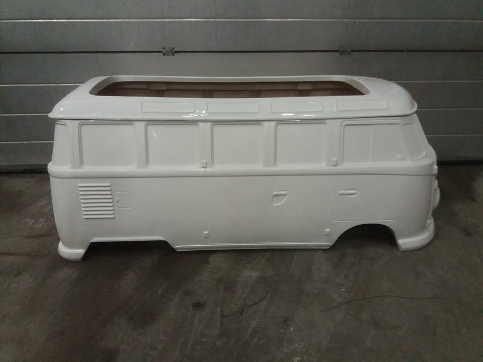 afbeelding van een polyester kap,kever, cox, beetle, totrod, tot rod, gocart body, panelbus, pedal car, gocart, bus voor gocart, combi, replica, panelbus, go cart, custom, car, toy box, pickup, pick-up, totrods