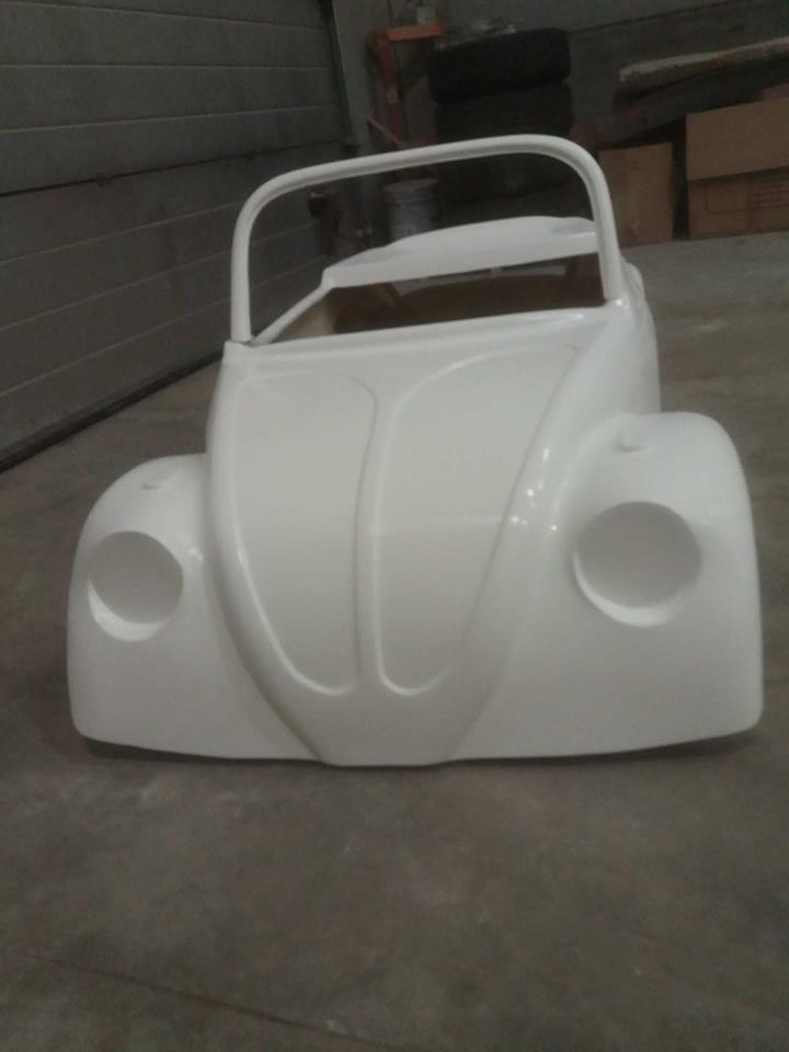 afbeelding van een polyester kap,kever, cox, cox cabrio, beetle cabrio, beetle, totrod, tot rod, gocart body, panelbus, pedal car, gocart, bus voor gocart, combi, replica, panelbus, go cart, custom, car, toy box, pickup, pick-up, totrods