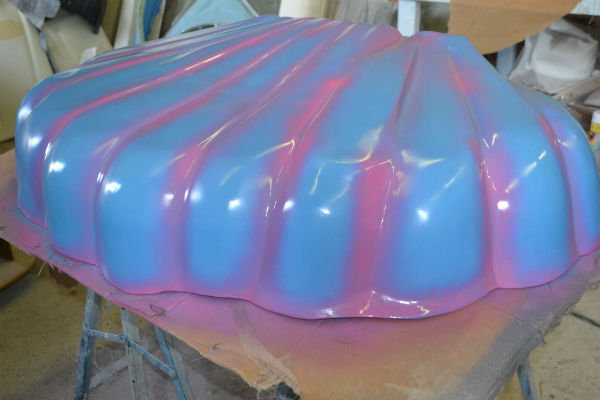 picture of XL shell, fiberglass decoration, background decoration,theater prop, film decoration, decoration in fiberglass, fiberglass project,fiberglass design, theming, thematisations, blow ups, props, 3D, 3D figures, decoration, themeparcs, themes, props, blowups, restaurant decoration,advertising object, promotional item, promotional object in fiberglass, thematisation, blow ups, props,movieprop, theming, 3D figure