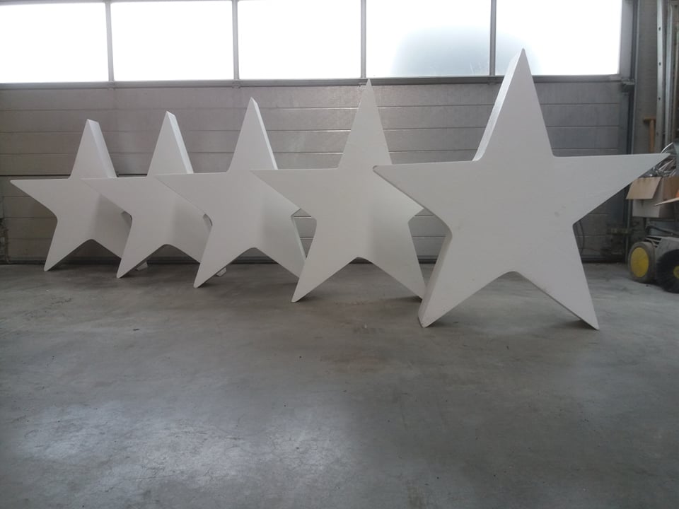 image of star in styrofoam, star, stars, Christmas star, Christmas stars, large Christmas star, XL Christmas star, XXL star, 5 stars, 3 stars, 4 stars, star in polystyrene, star in polystyrene, star in polystyrene, star in EPS, star in tempex, styrofoam cutting, styrofoam shapes, styrofoam object, contour cutting, styrofoam sculpting ,, setprop, filmprop, film attribute, prop, prop in styrofoam, stage prop, television prop, television plug, blowup, styrofoam blow up, blow up in decoration, styrofoam decoration, eyecacther, stage props, props, set construction, decoration, blow up for photo shoot